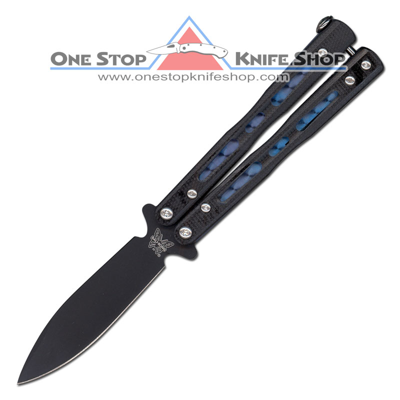 Discontinued Benchmade 32bk Morpho Balisong 3 In Black Blade